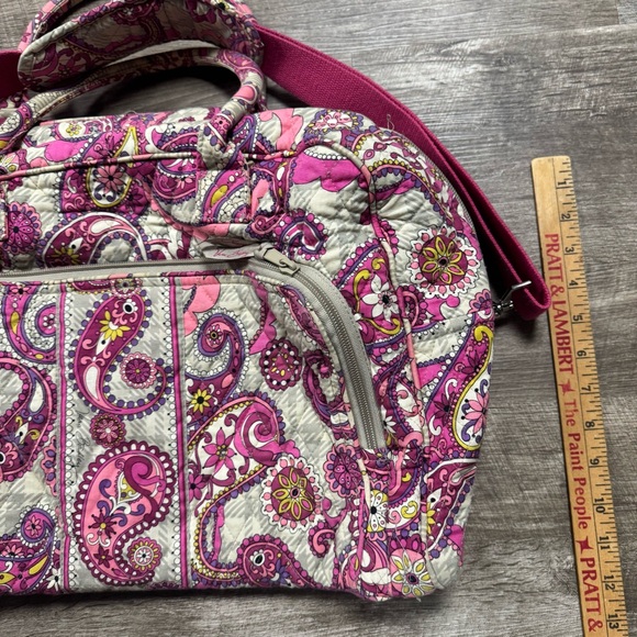 Vera Bradley Paisley Meets Plaid Pattern Weekender Travel Bag - Picture 5 of 9